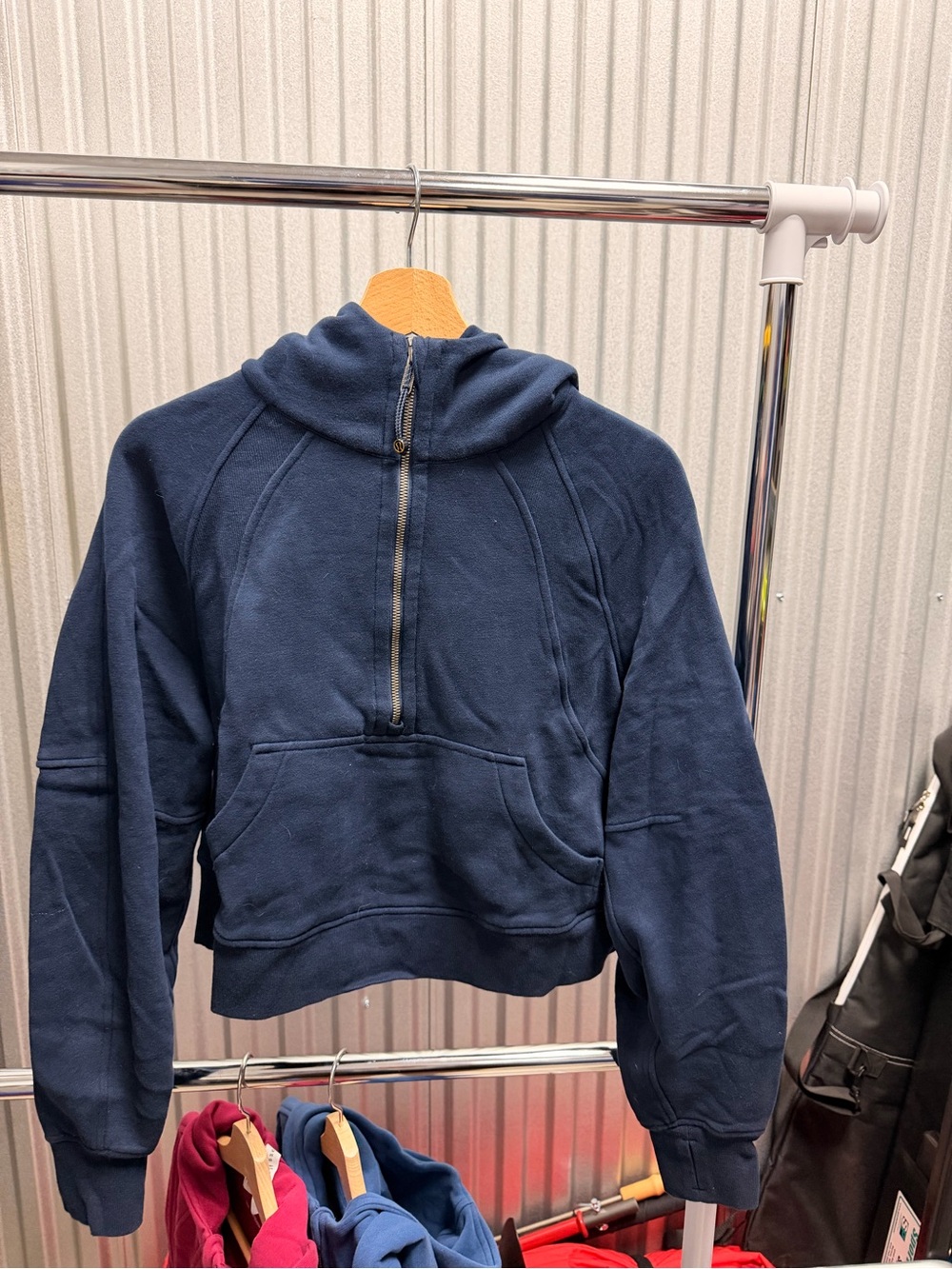 Lululemon Scuba Oversized 1/2 Zip Hoodie - True Navy - XS/S